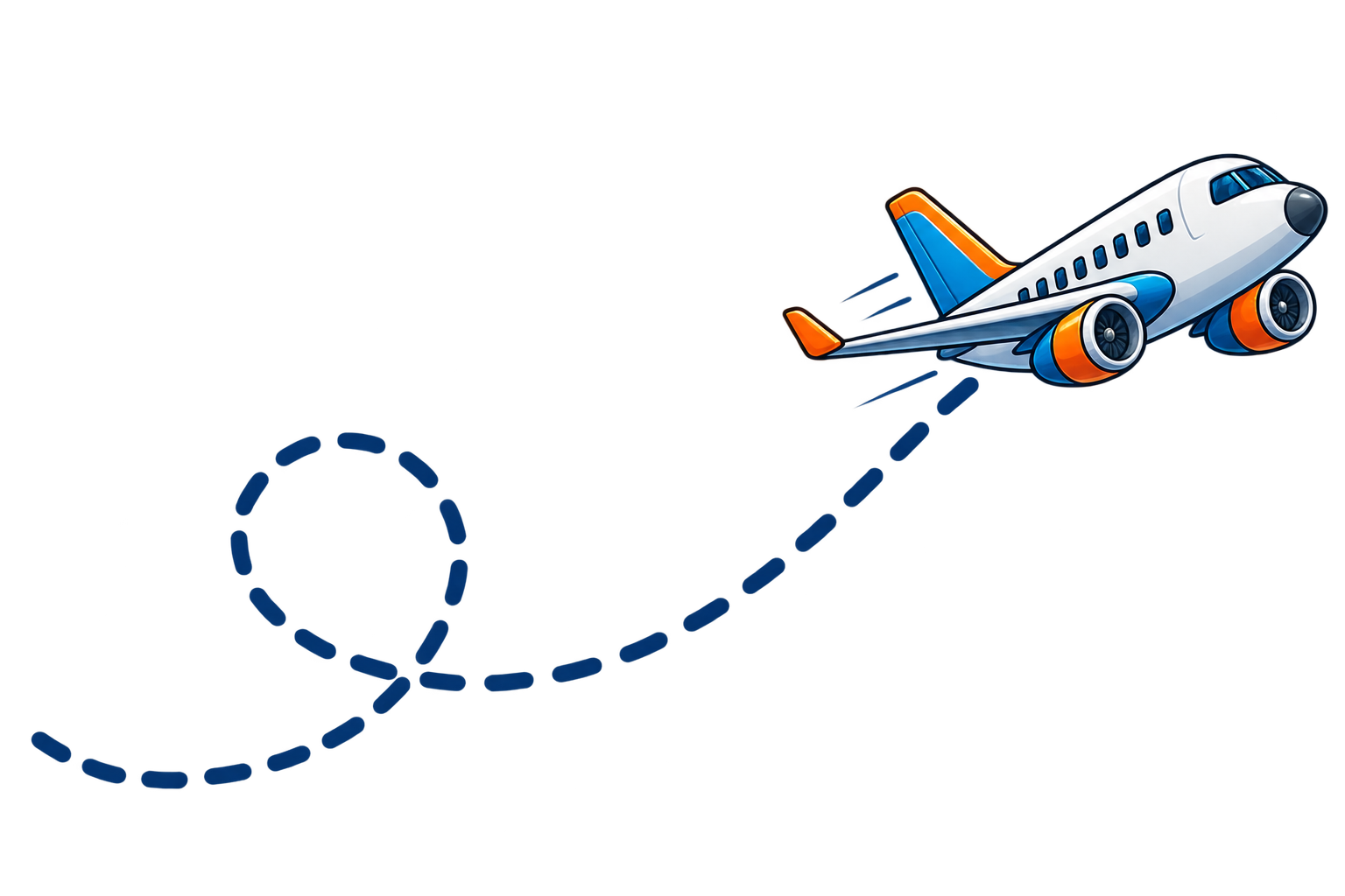 Aeroplane flight path
